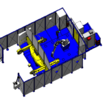 Cellule 1 robot (L2000 - D1200 - 1000KG) ACG Automatismes