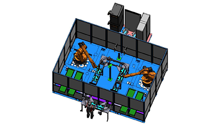 Cellule robot de sertissage