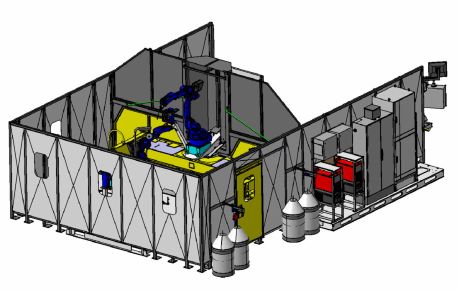 Cellule Robot positionneur sur-mesure Visuel 3d exemple